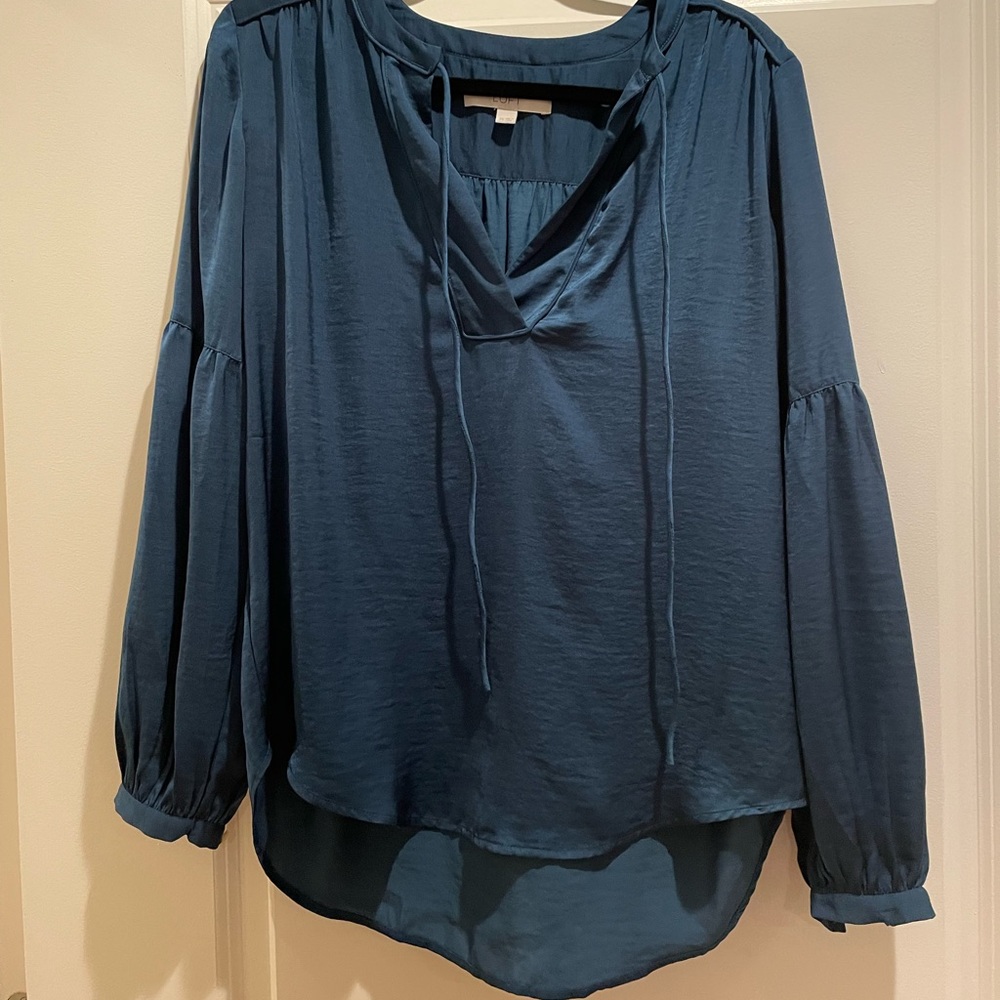 Loft XS blue blouse
